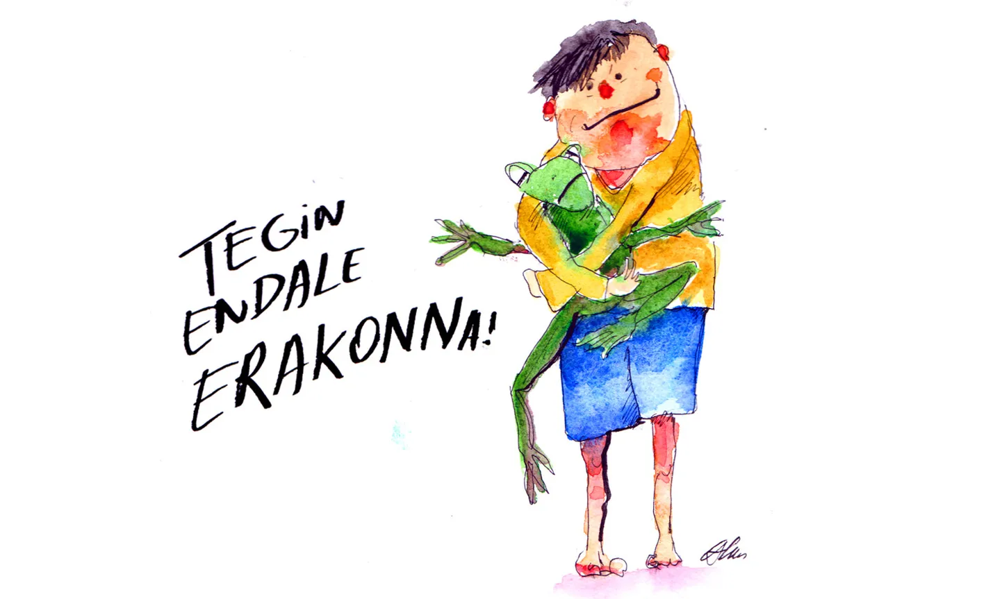Artur Kuusi karikatuur.
