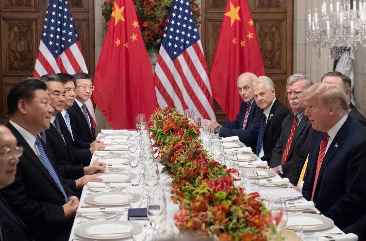 Xi Jinping ja Donald Trump G20 raames korraldatud õhtusöögil Buenos Aireses.