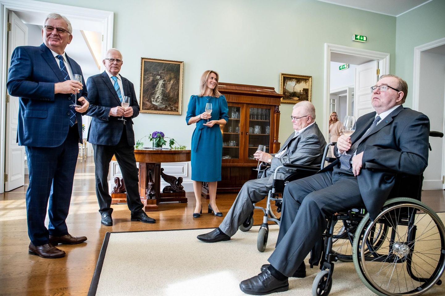 Премьер-министр Кая Каллас приняла в Доме Стенбока прежних глав правительств.
