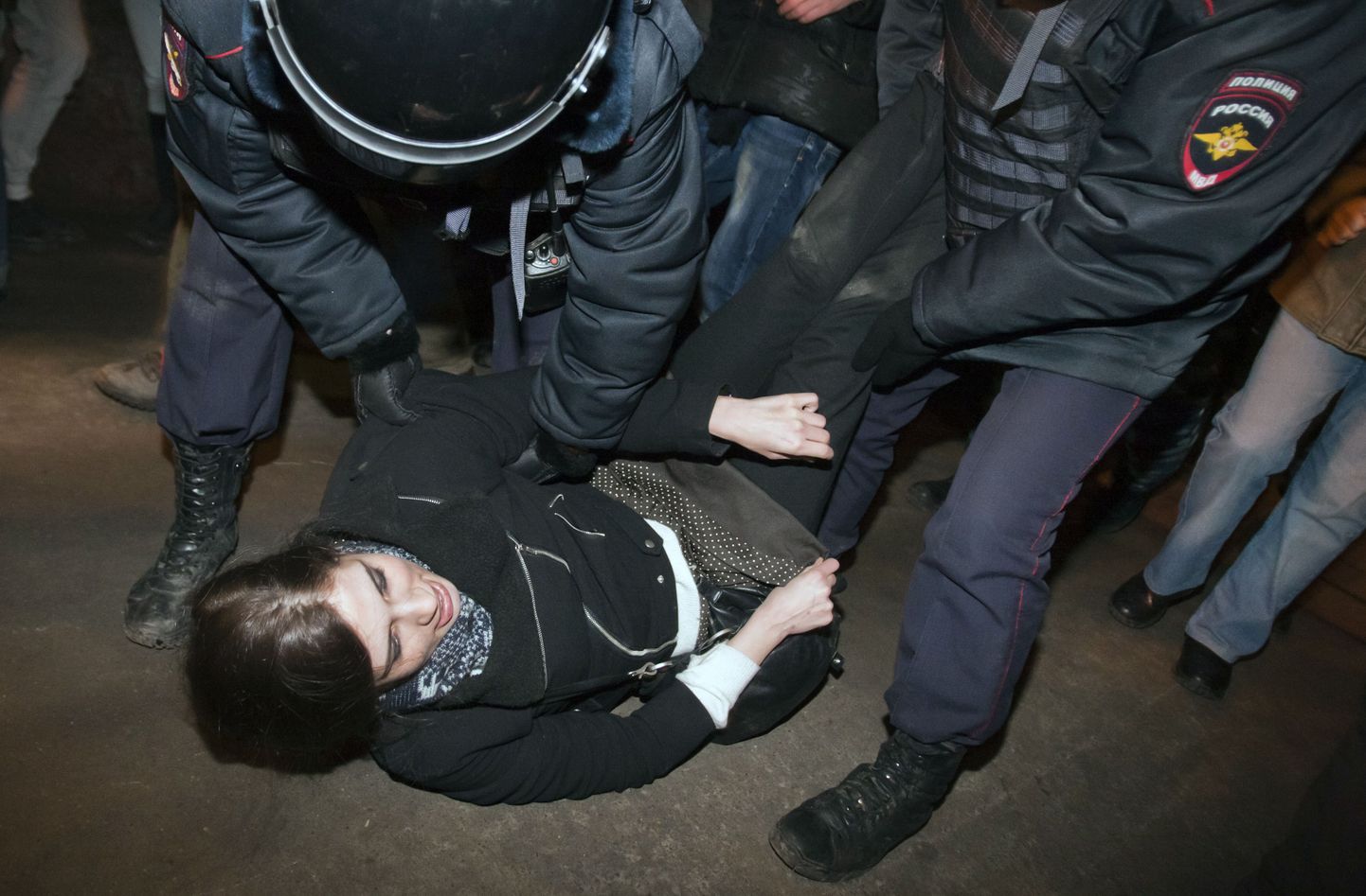 Nadežda Tolokonnikova kinnipidamine Moskvas 24. veebruar 2014.