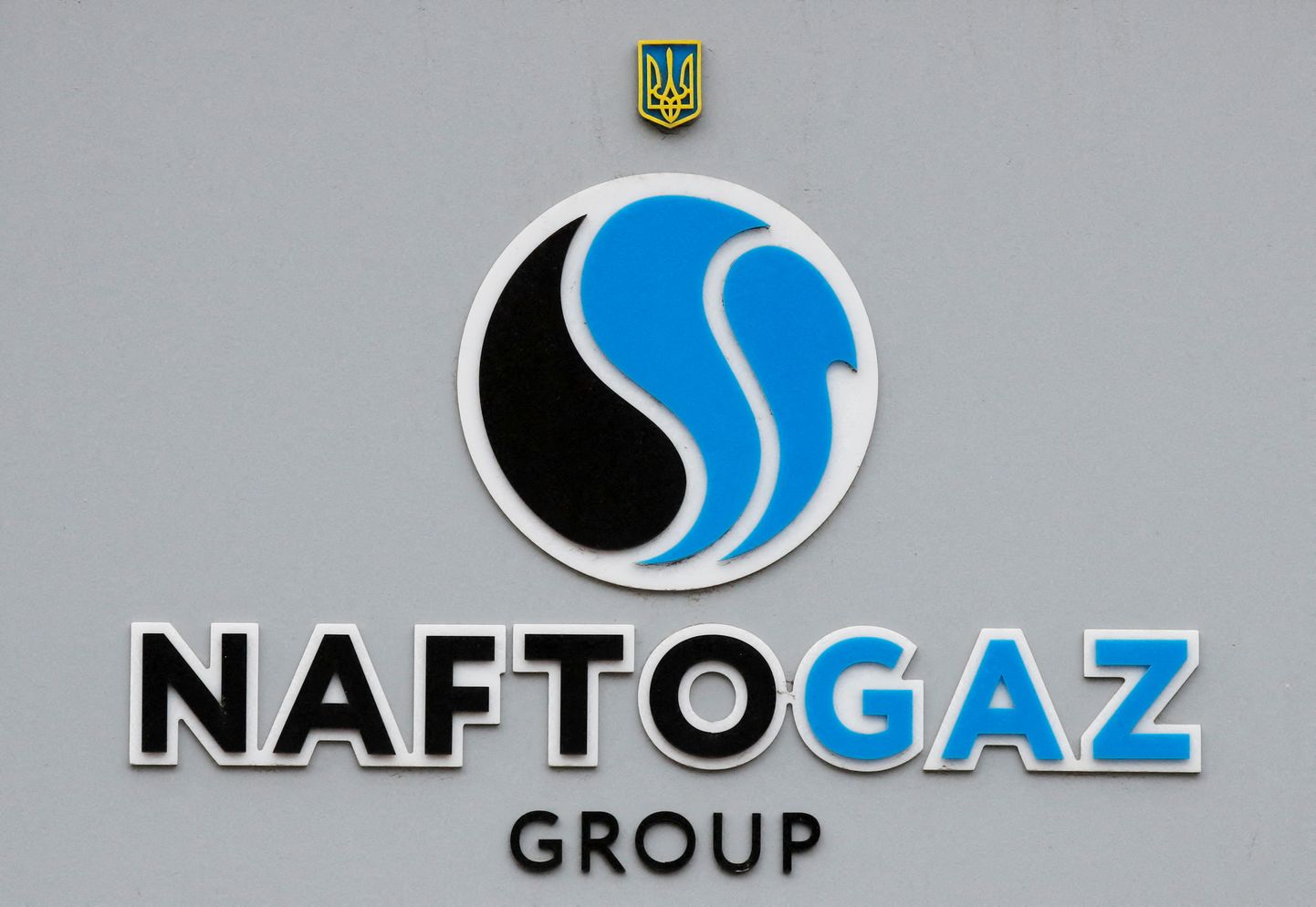 Ukraina riikliku energiaettevõtte Naftogaz logo.