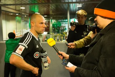 Joel Lindpere väravasöödud otsustasid Kalju ja Flora karikamängu saatuse. FOTO: Erik Prozes.