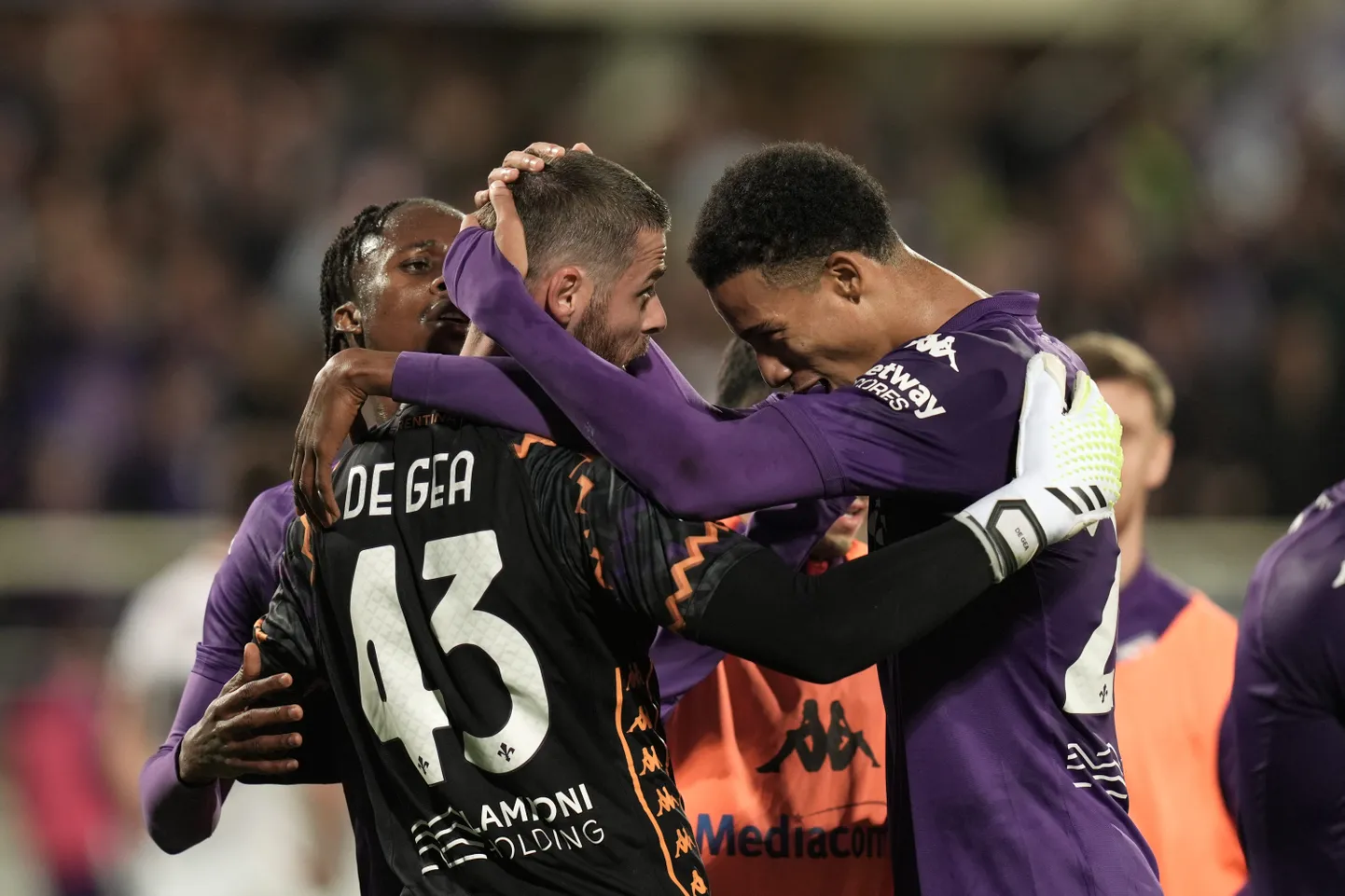 David De Gea koos meeskonnakaaslastega tähistamas.