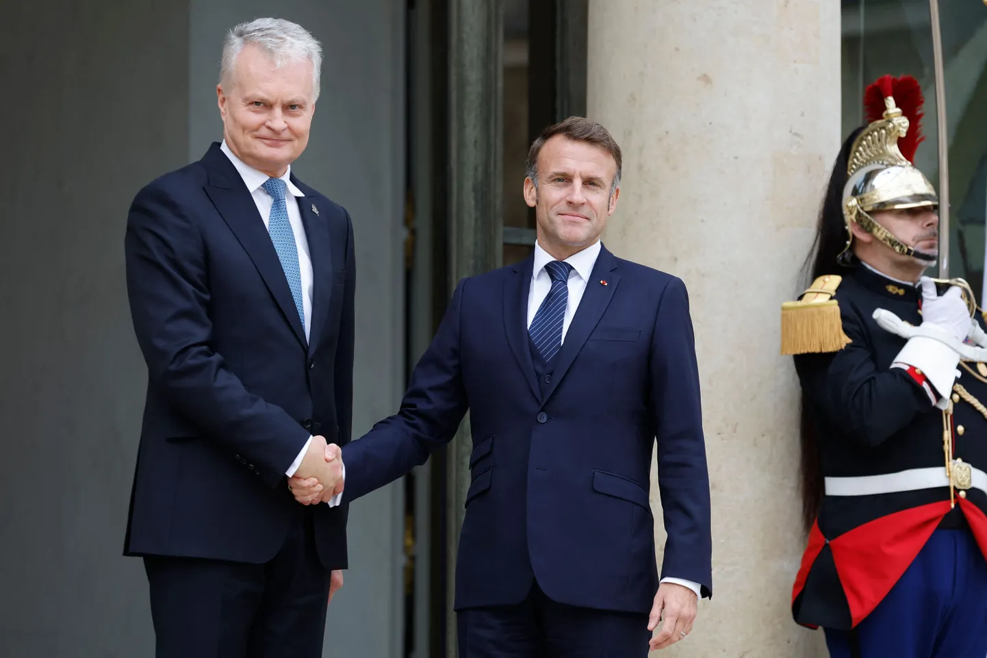 Prantsuse president Emmanuel Macron võõrustas mullu oktoobris Pariisis oma Leedu kolleegi Gitanas Nausėdat.