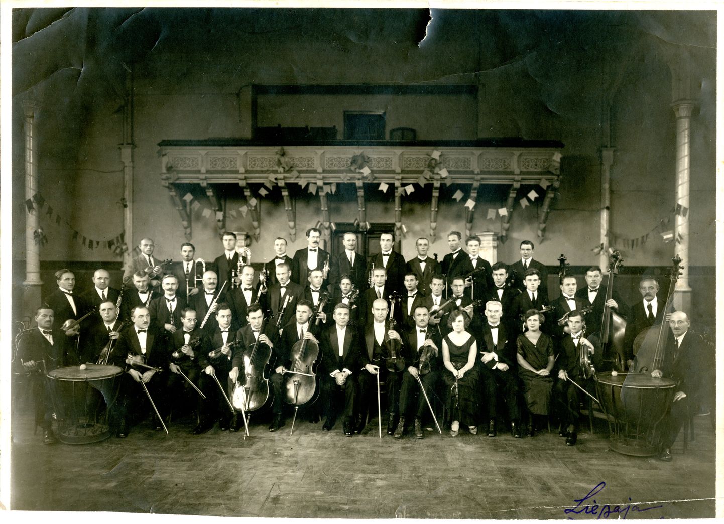 Latvijas Mūziķu biedrības Liepājas nodaļas simfoniskā orķestra koncerts, 1924. gads.