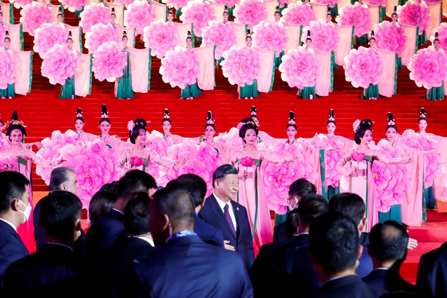 President Xi Jinping saabumas Hiina ja Kesk-Aasia tippkohtumise avatseremooniale Xianis 18. mail 2023.