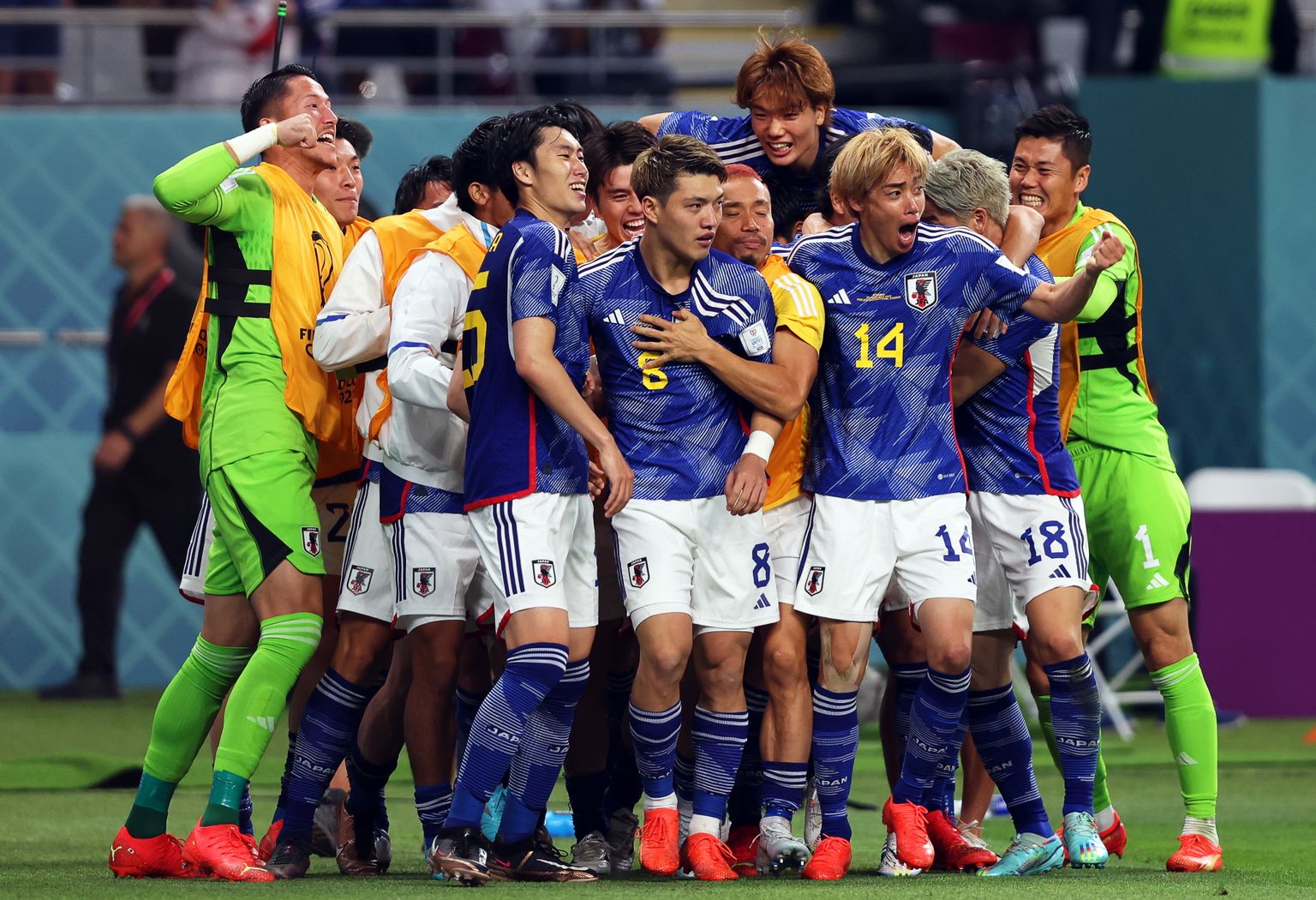 Jaapani jalgpallikoondis teenis Kataris toimuval MMil ajaloo ühe vägevama võidu.