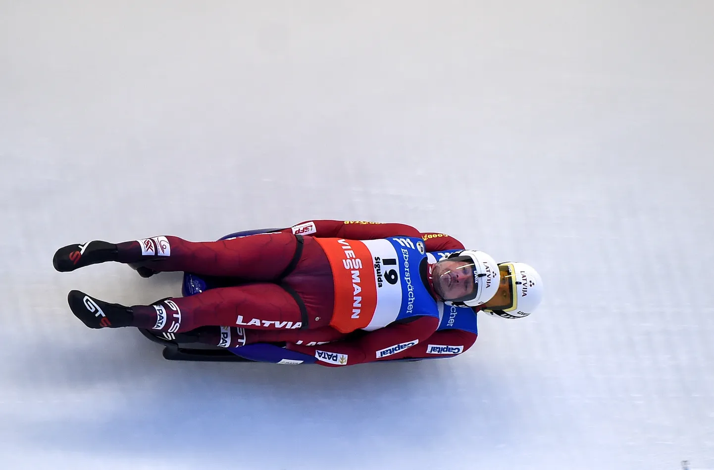Latviešu kamaniņu braucēji Andris Šics un Juris Šics