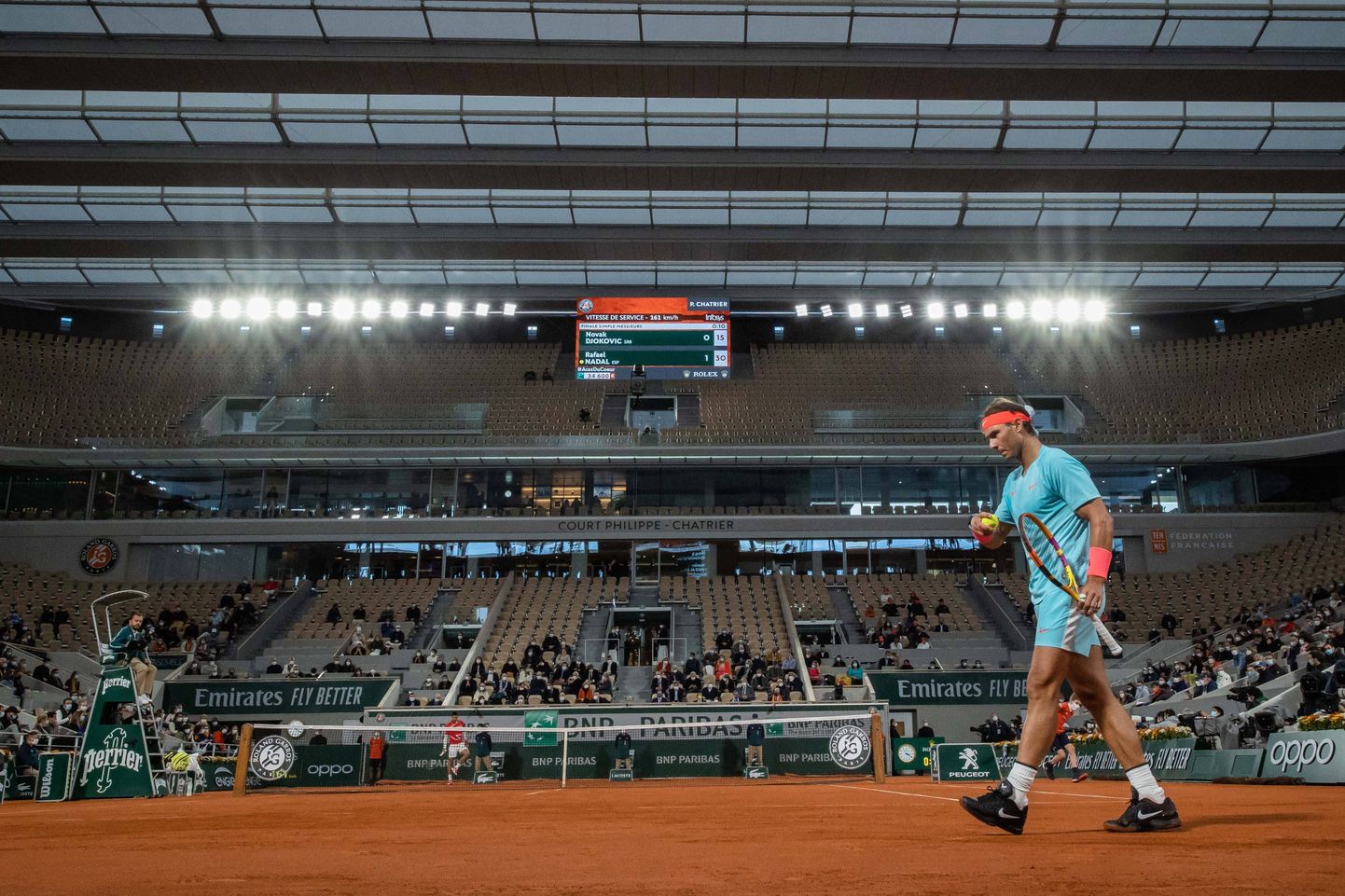 Prantsusmaa lahtised lükkuvad nädala võrra edasi. Pildil Rafael Nadal.