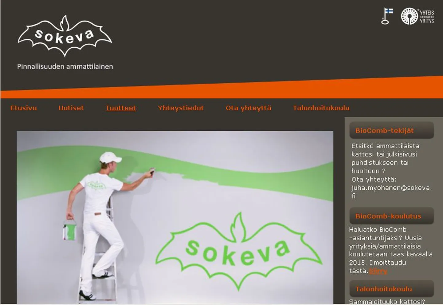 Sokeva kodulehekülg.