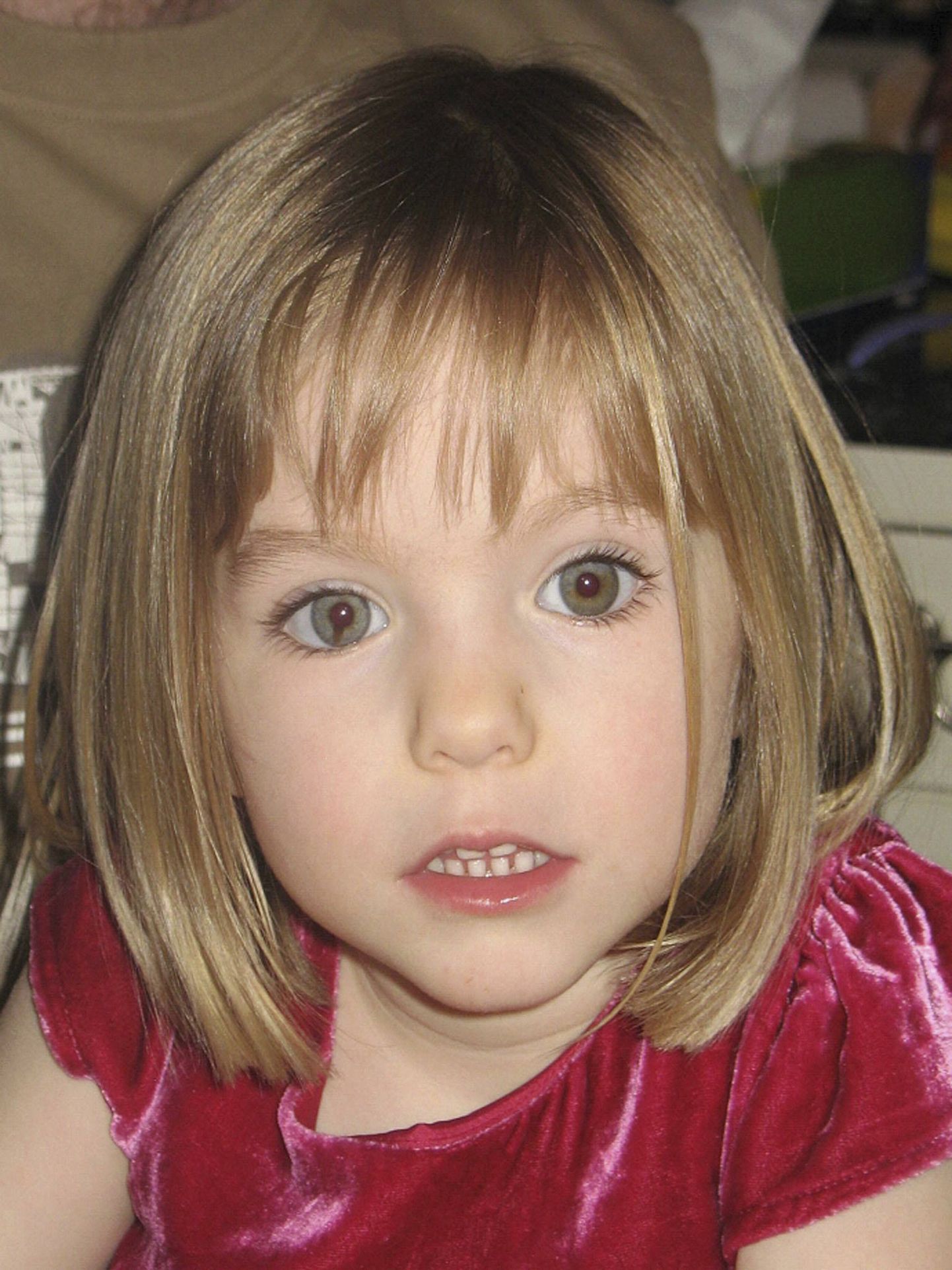 Briti tüdruk Madeleine McCann, kes kadus 2007. aastal kolmeaastasena Portugalis Praia da Luzis.