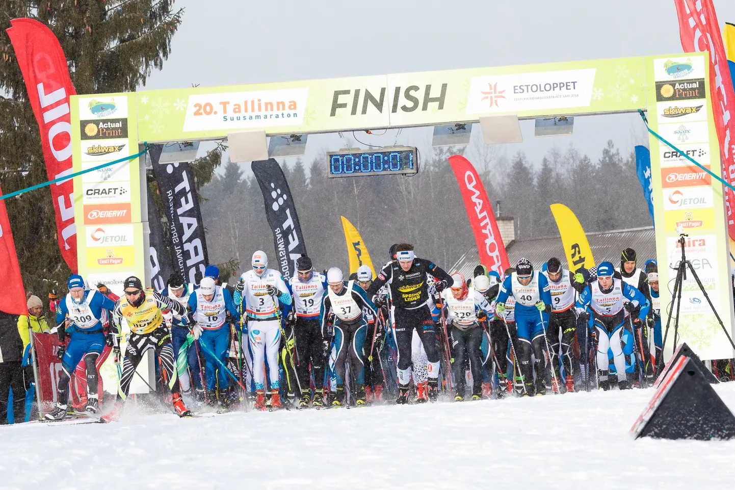 Tallinna Maratoni start.