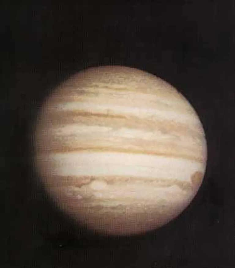 Zondes "Pioneer 10" nosūtītais Jupitera attēls.