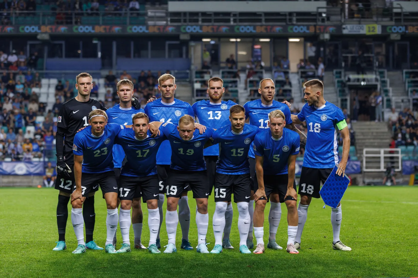 Eesti jalgpallikoondis hiljutises kohtumises Slovakkiaga.