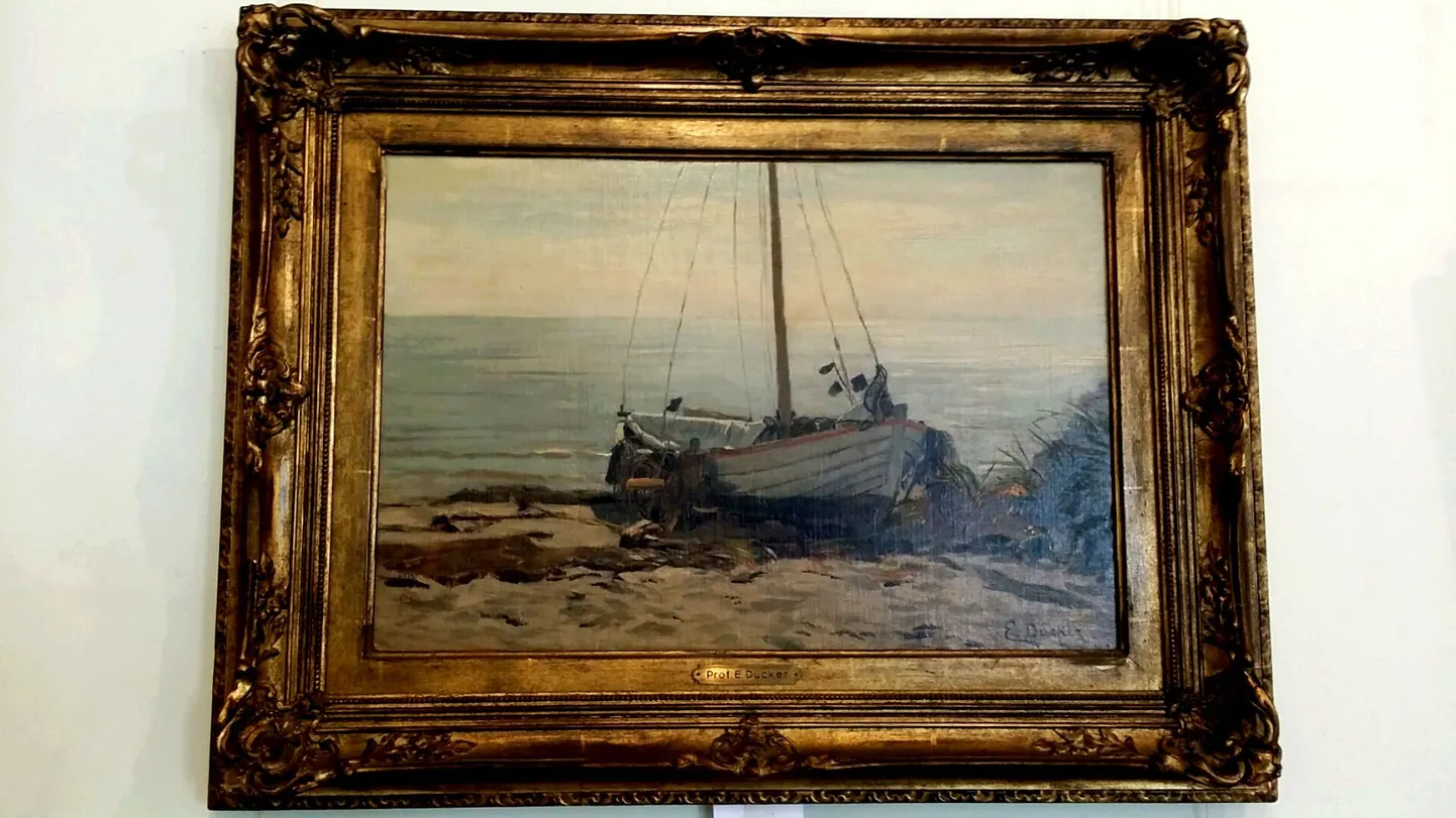 Gustav Eugen Dücker "Paat rannas".