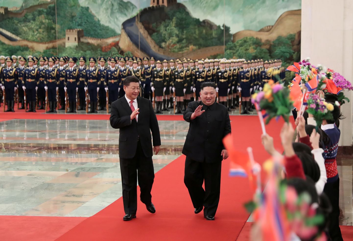Xi Jinping ja Kim Jong-un.