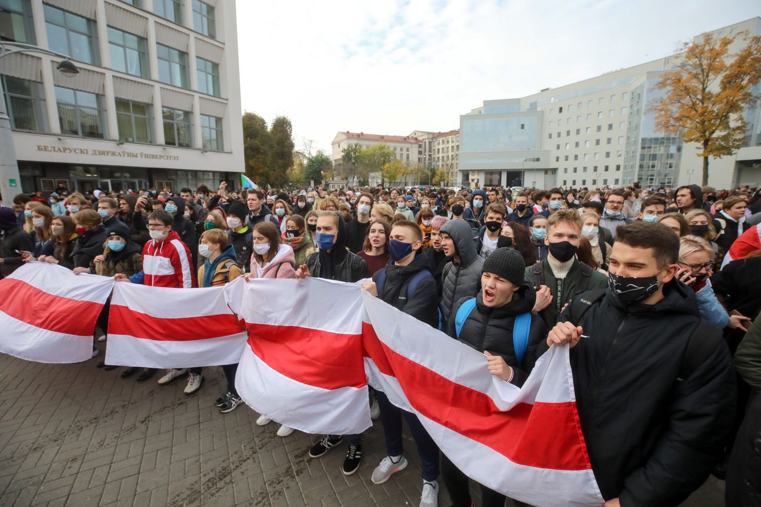Protests Baltkrievijā, Minskā