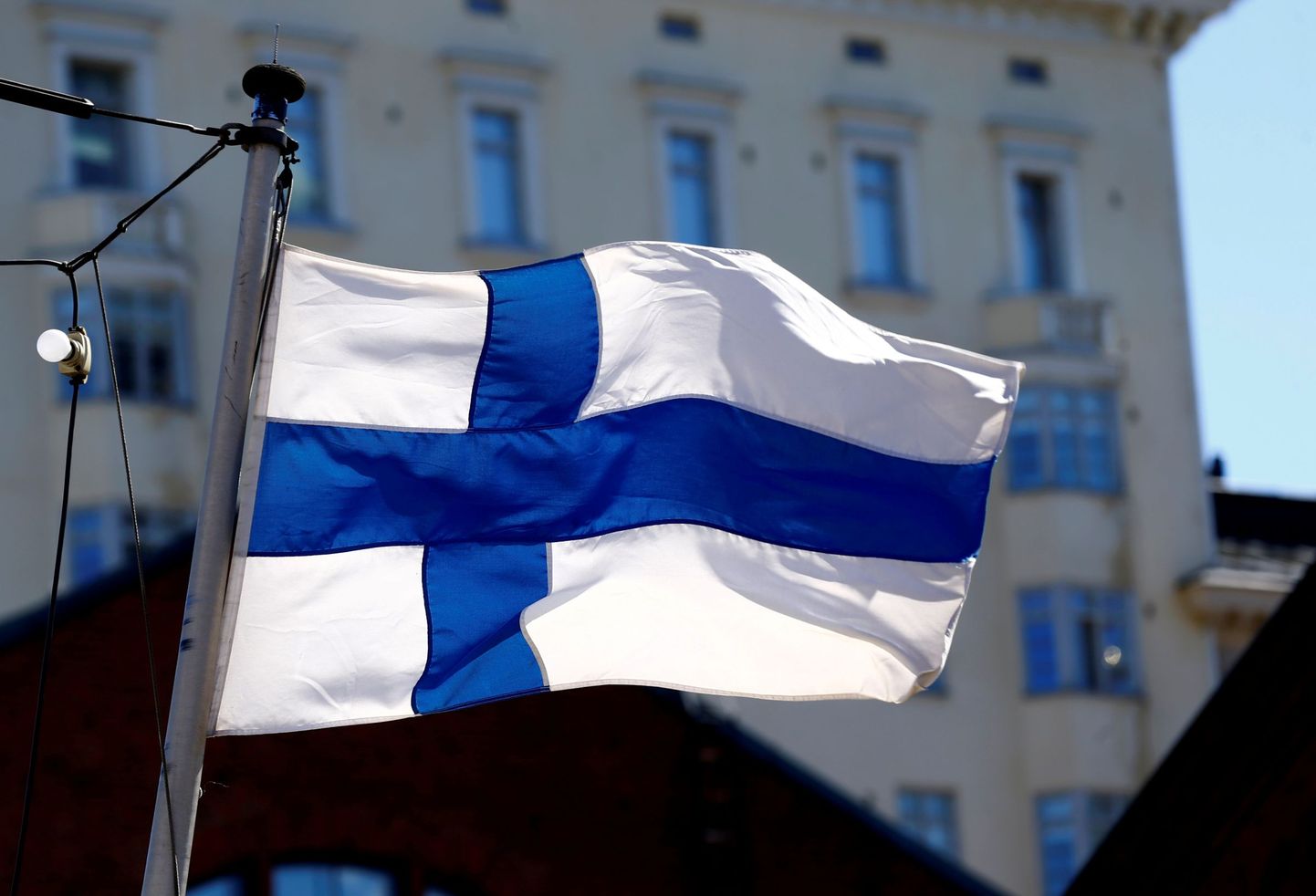 Флаг Финляндии. Иллюстративное фото.