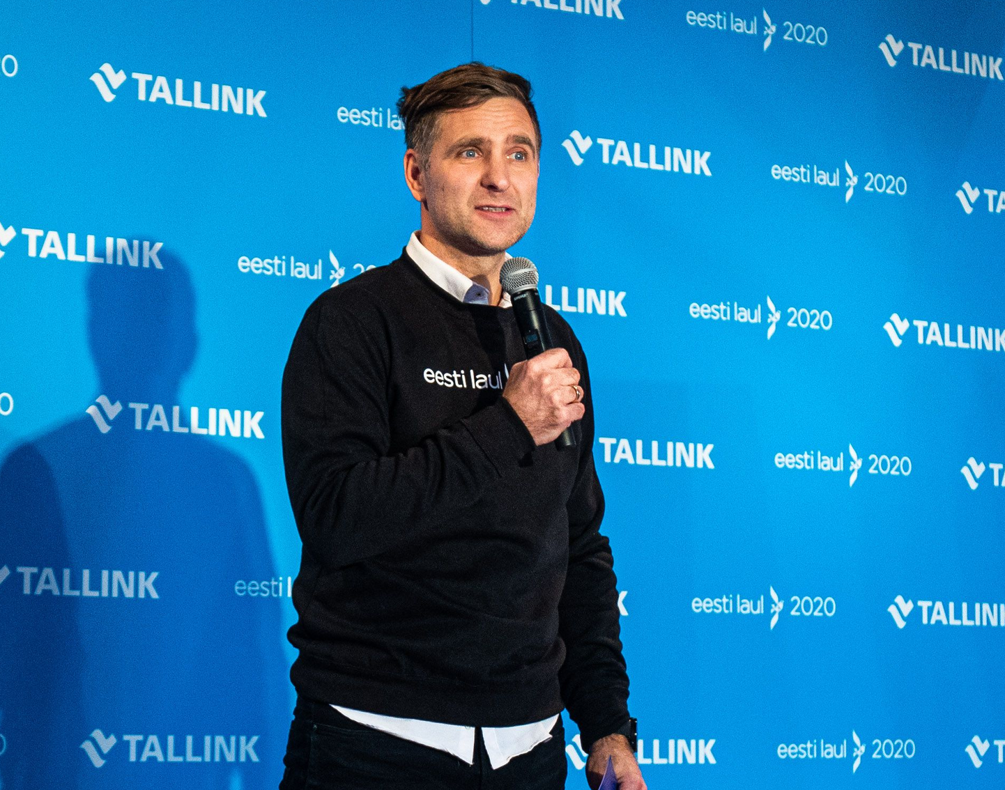 Tomi Rahula Eesti Laul 2020 pressikonverentsil.