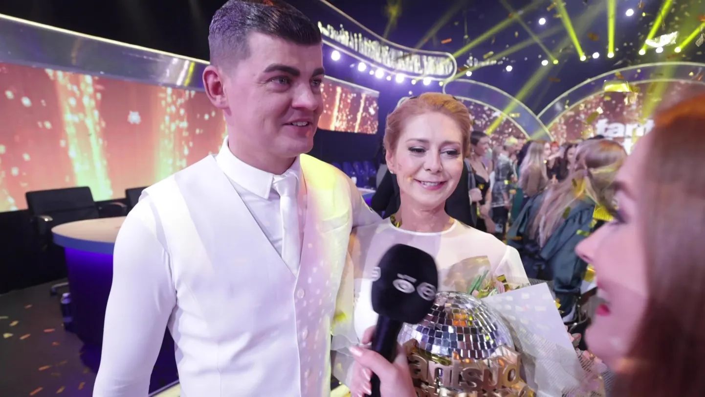 "Tantsud tähtedega" 2022 võitjad Marko Mehine ja Ülle Lichtfeldt
