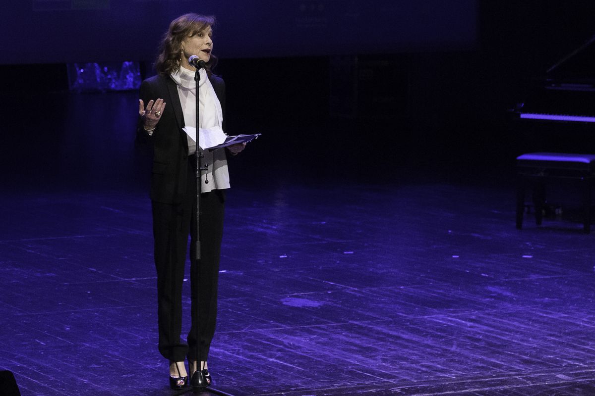 Euroopa teatriauhinna elutööpreemia laureaat Isabelle Huppert.