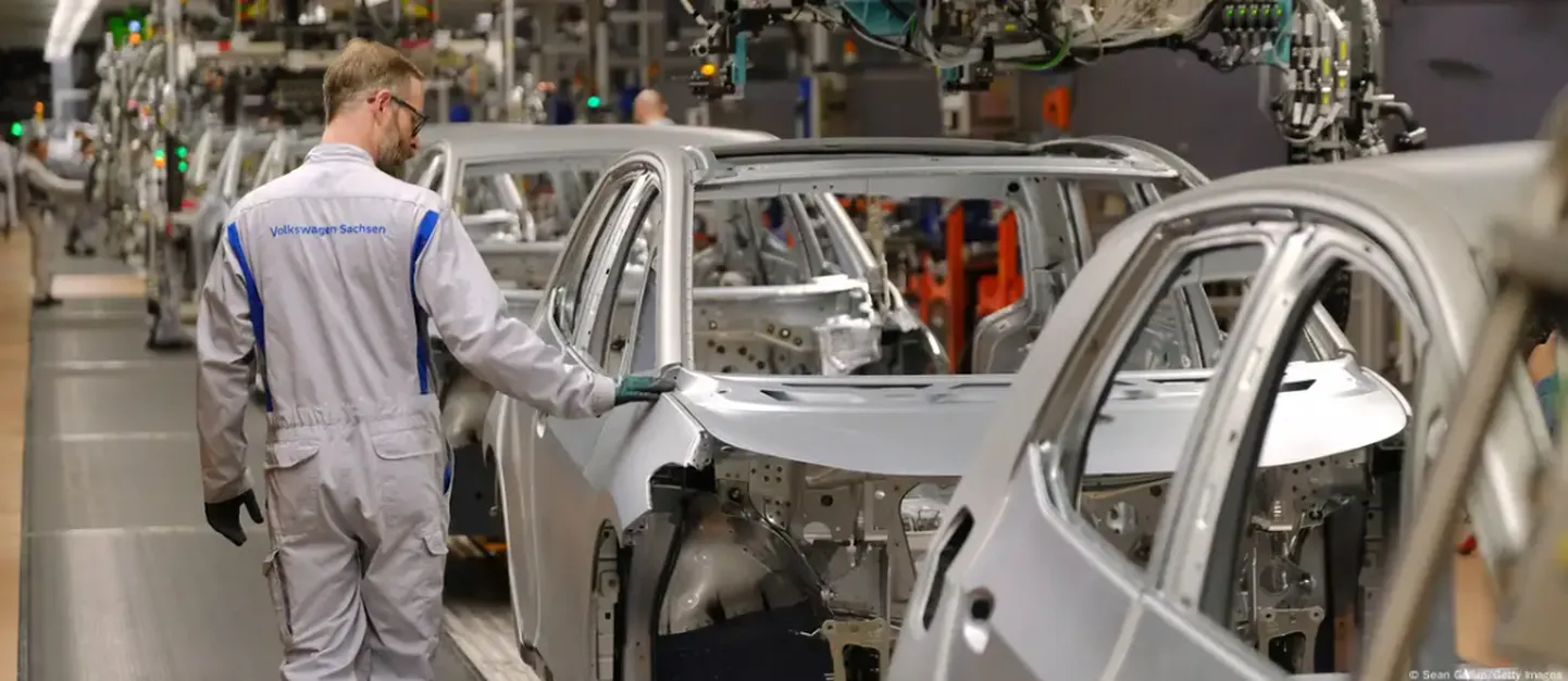 Завод концерна Volkswagen в Цвикау. США уже ввели импортные пошлины на европейские автомобили.