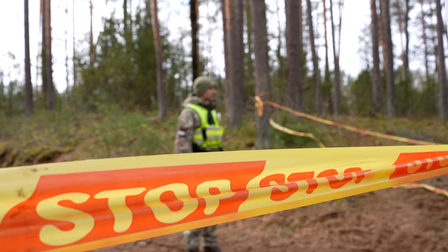 Место трагедии на полигоне в Пабраде