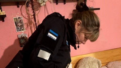 МИЛОЕ ФОТО ⟩ Полицейские помогли маленькой девочке заплести косички