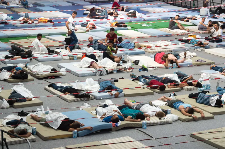 Asüülitaotlejad Lõuna-Saksamaal. Foto: Scanpix