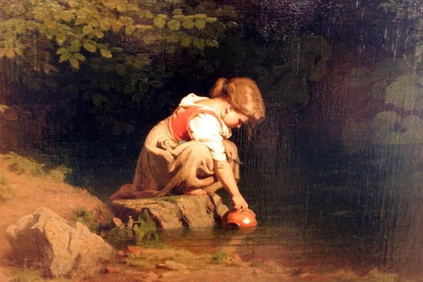 Johann Köleri maal «Tütarlaps allikal» (1859-1861).