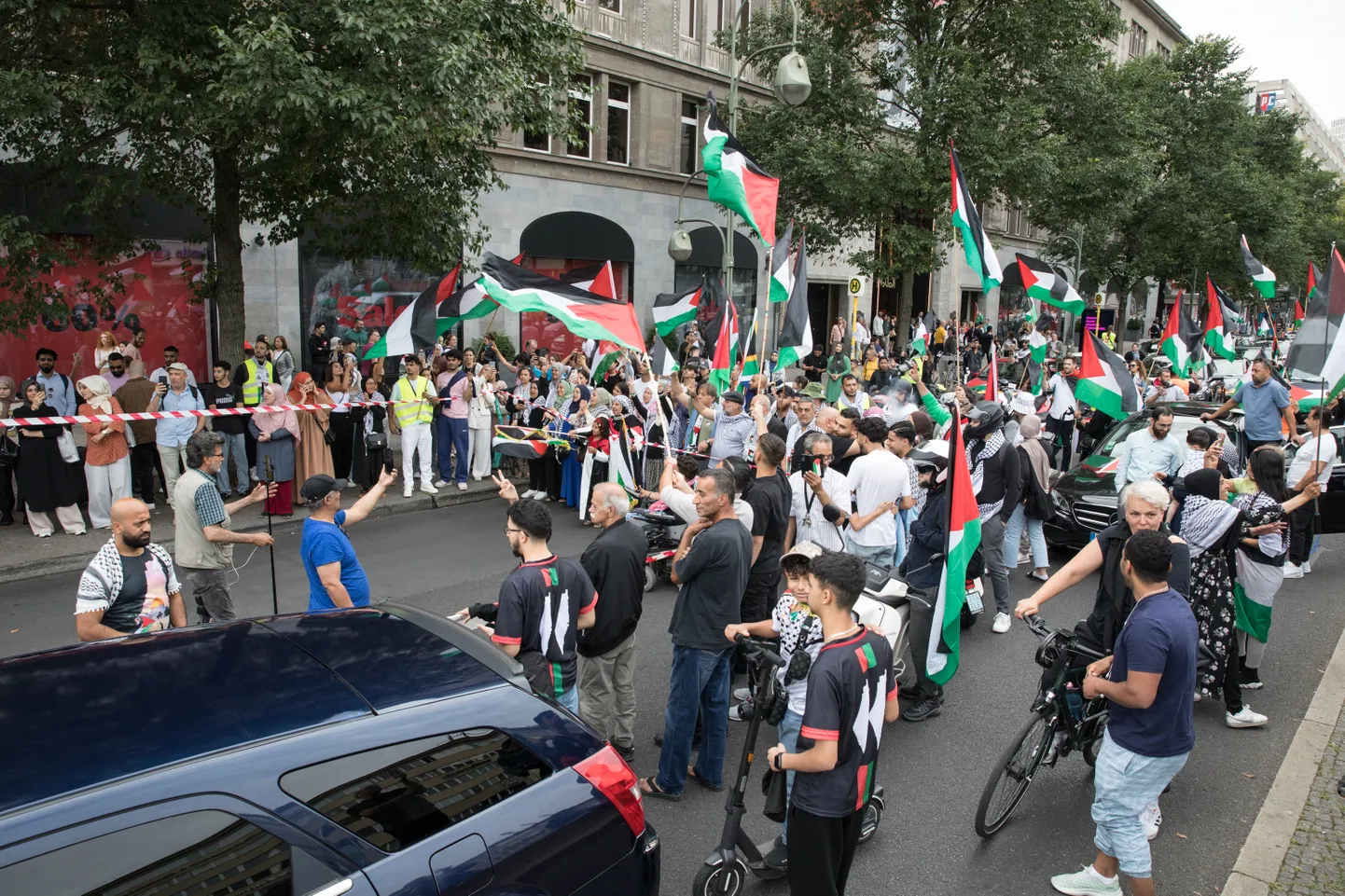 Palestiina-meelne meeleavaldus Berliinis.