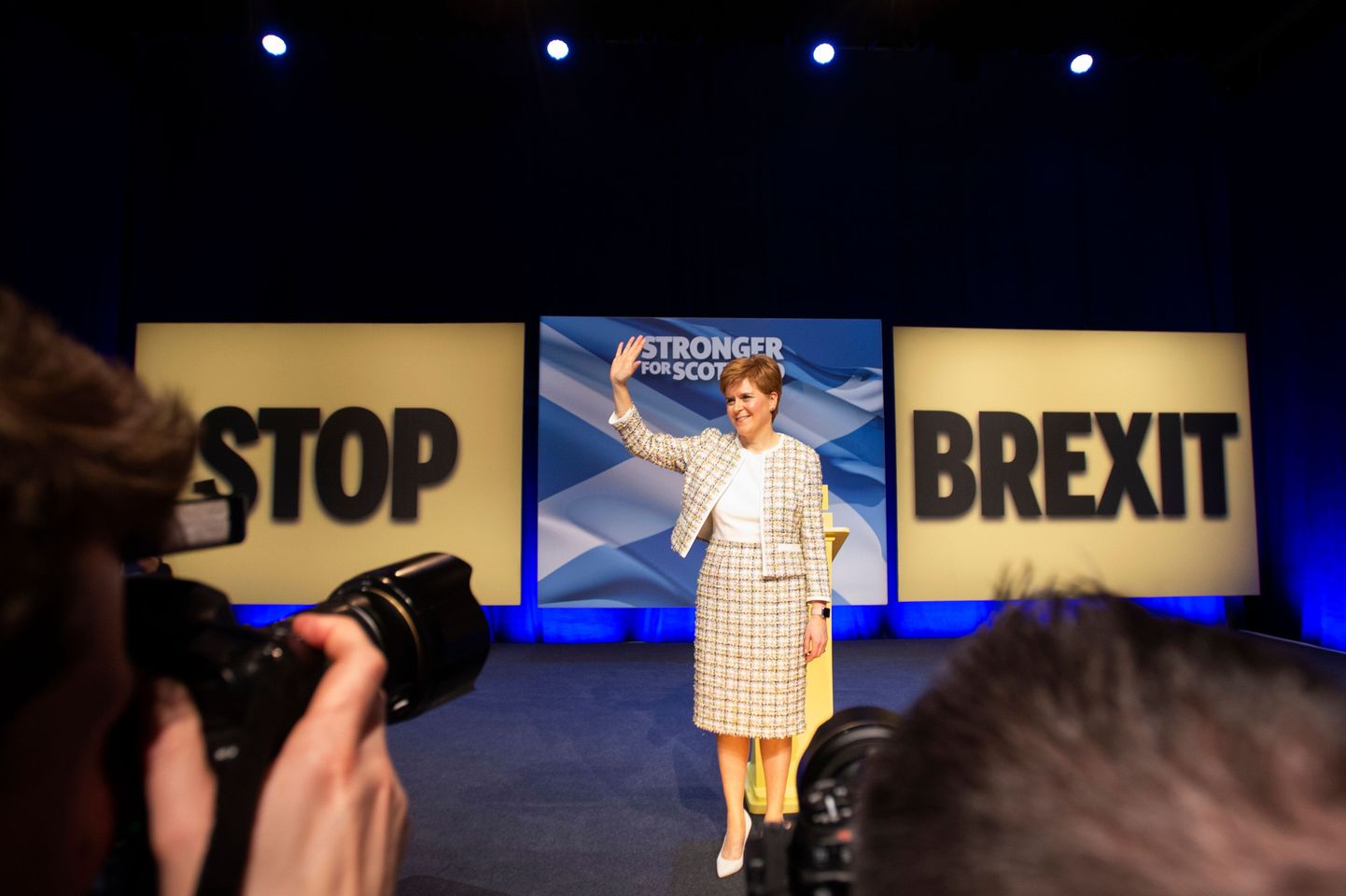 Šoti esimene minister Nicola Sturgeon andmas ülevaadet oma Rahvuspartei (SNP) valimismanifestist.