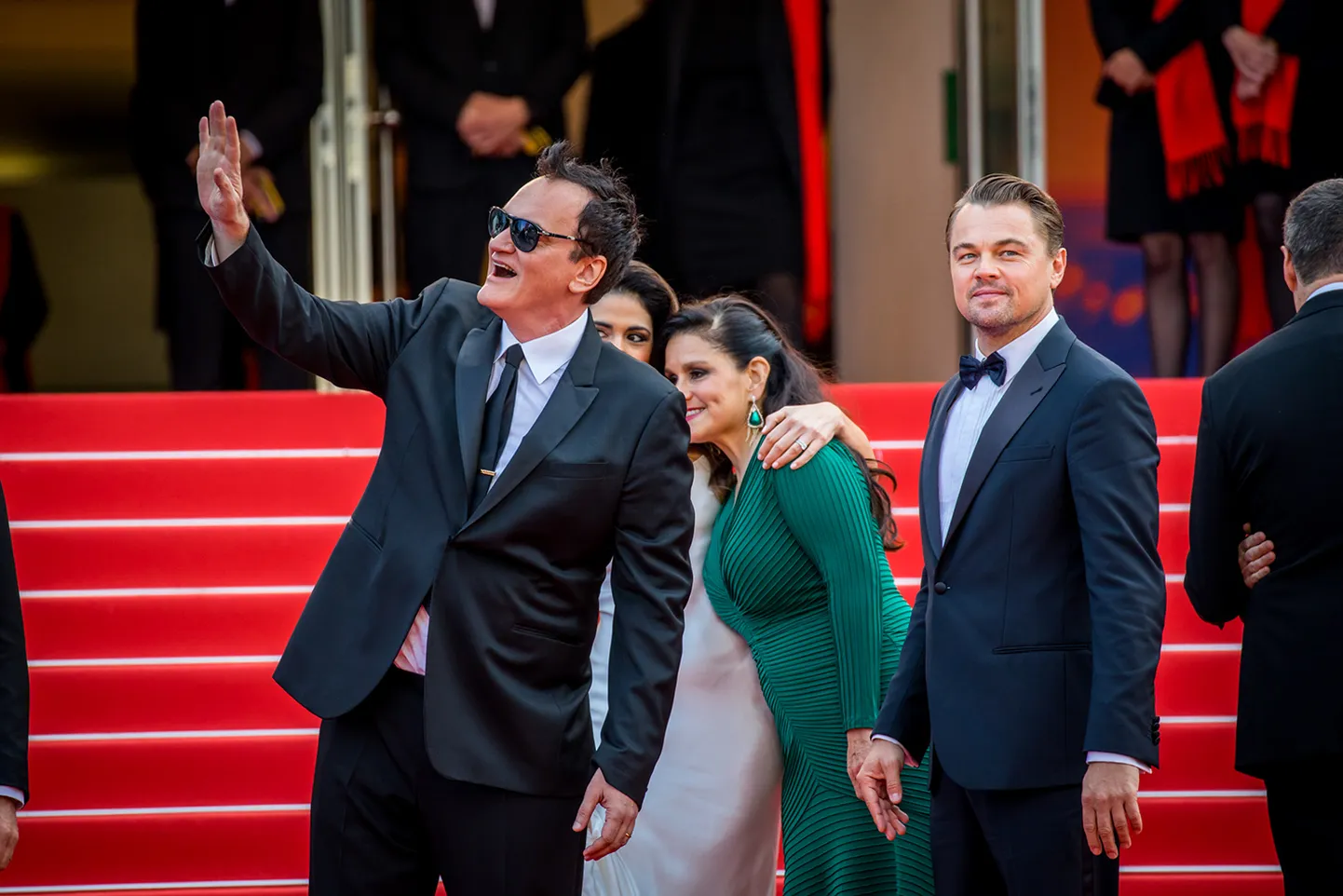 21.05.2019, Cannes, Prantsusmaa
Cannes'i Filmifestival, filmi "Once Upon a Time in Hollywood" Ükskord Hollywoodis  punane vaip. 
Pildil vasakult QUENTIN TARANTINO, DANIELA PICK, DAVID HEYMAN, SHANNON MCINTOSH

72nd Cannes Film Festival - Screening of the film "Once Upon a Time in Hollywood" in competition - Red Carpet Arrivals- Cannes, France,
Foto: Erlend Staub, Scanpix