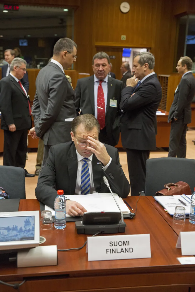 Jussi Niinistö tänasel Euroopa Liidu kaitseministrite kohtumisel. Foto: Scanpix