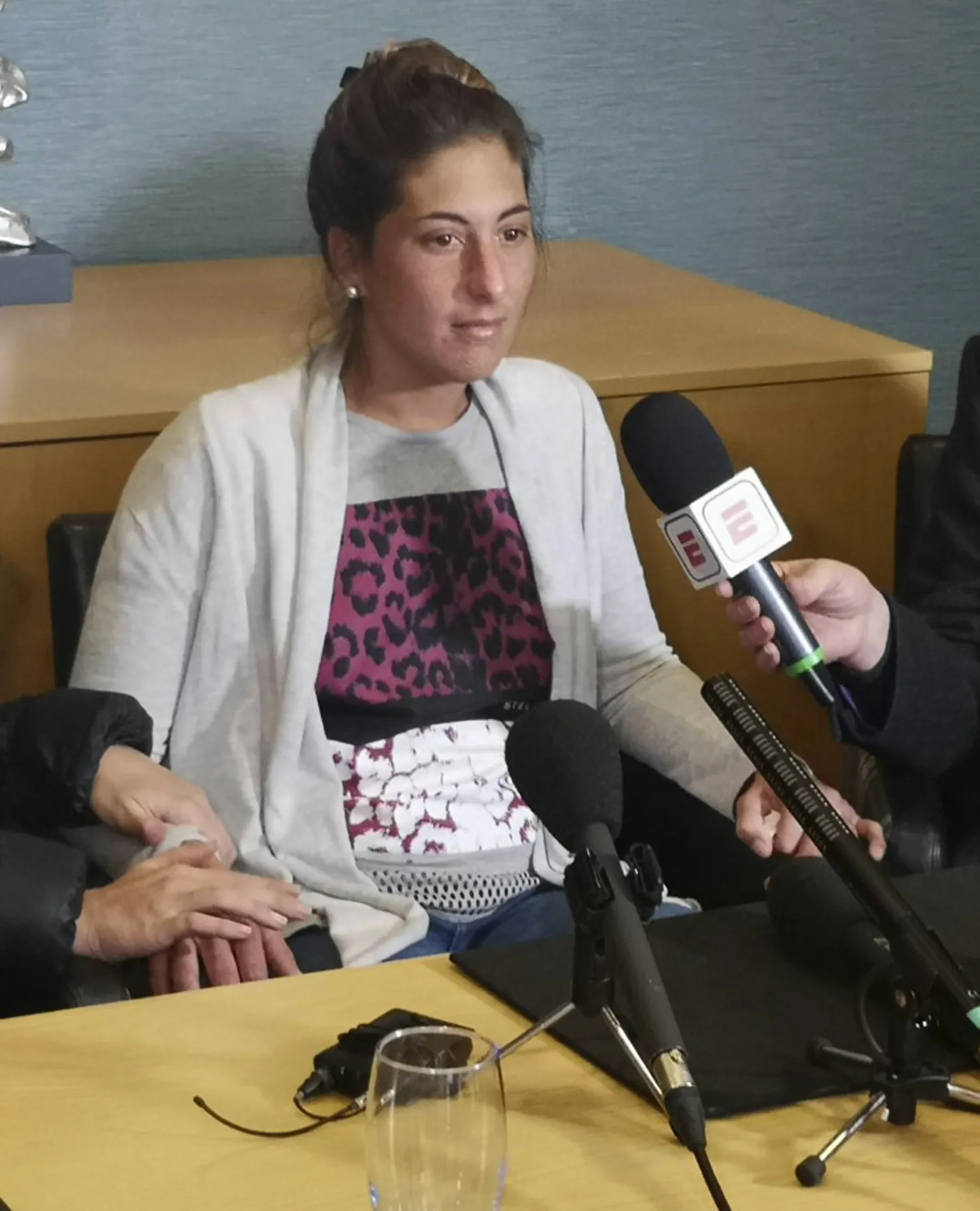 Emiliano Sala õde Romina Sala 24. jaanuaril Cardiffi St. Davidi hotellis pressikonverentsil