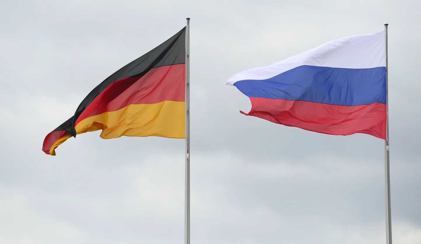 Флаги Германии и России. Иллюстративное фото.