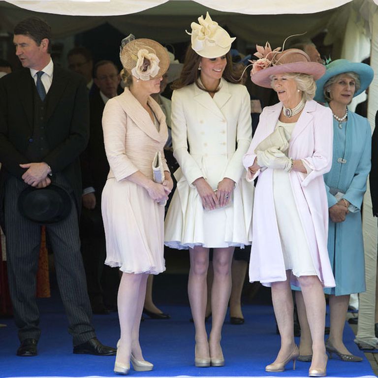 Графиня Уэссекская София, герцогиня Кембриджская Кэтрин и герцогиня Корнуольская Камилла