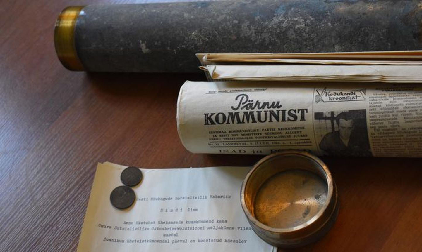 В те годы газета "Пярнуский коммунист" выходила три раза в неделю.