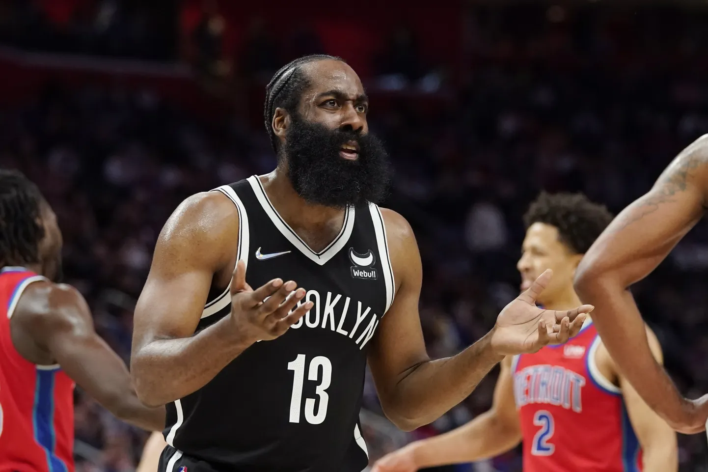 Brooklyn Netsi tähtmängija James Harden.