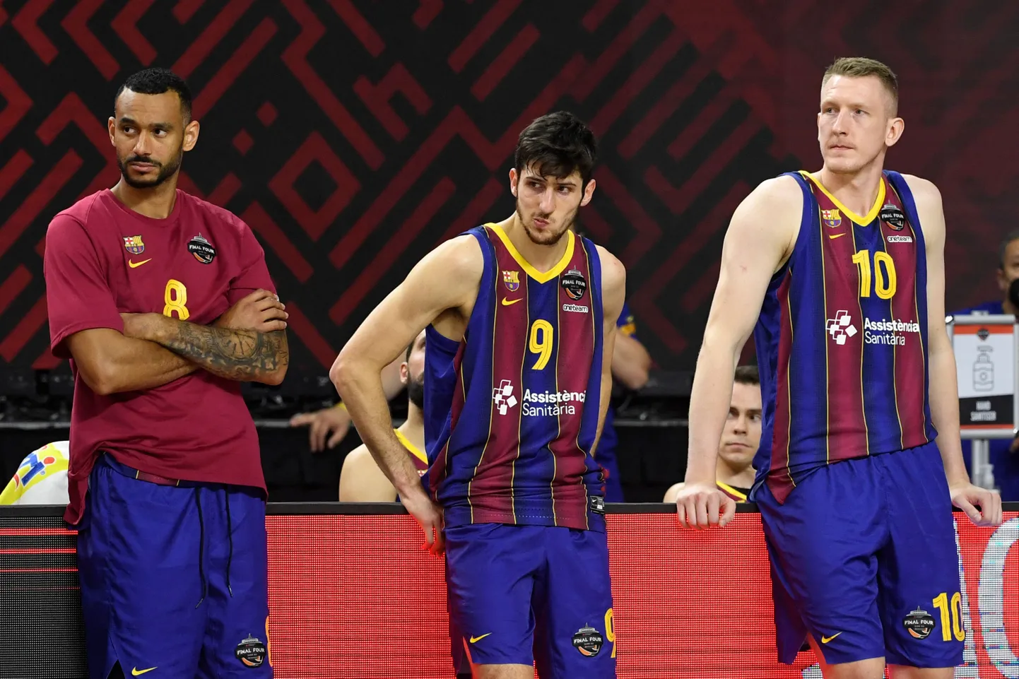 Komandas "Barcelona" spēlētāji.