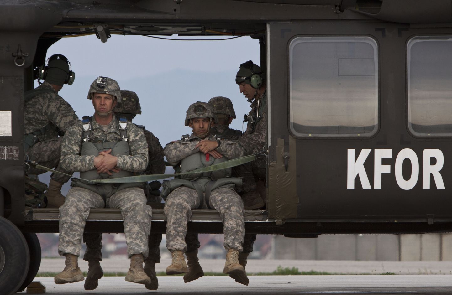 USA sõdurid Kosovos Bondsteeli treeningbaasis.