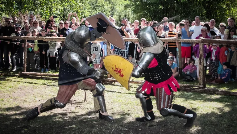 Keskaegne võitlus Hansapäevadel.