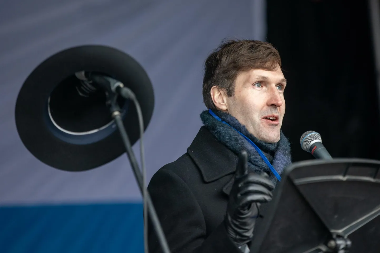 Martin Helme EKRE meeleavaldusel Vabaduse väljakul.