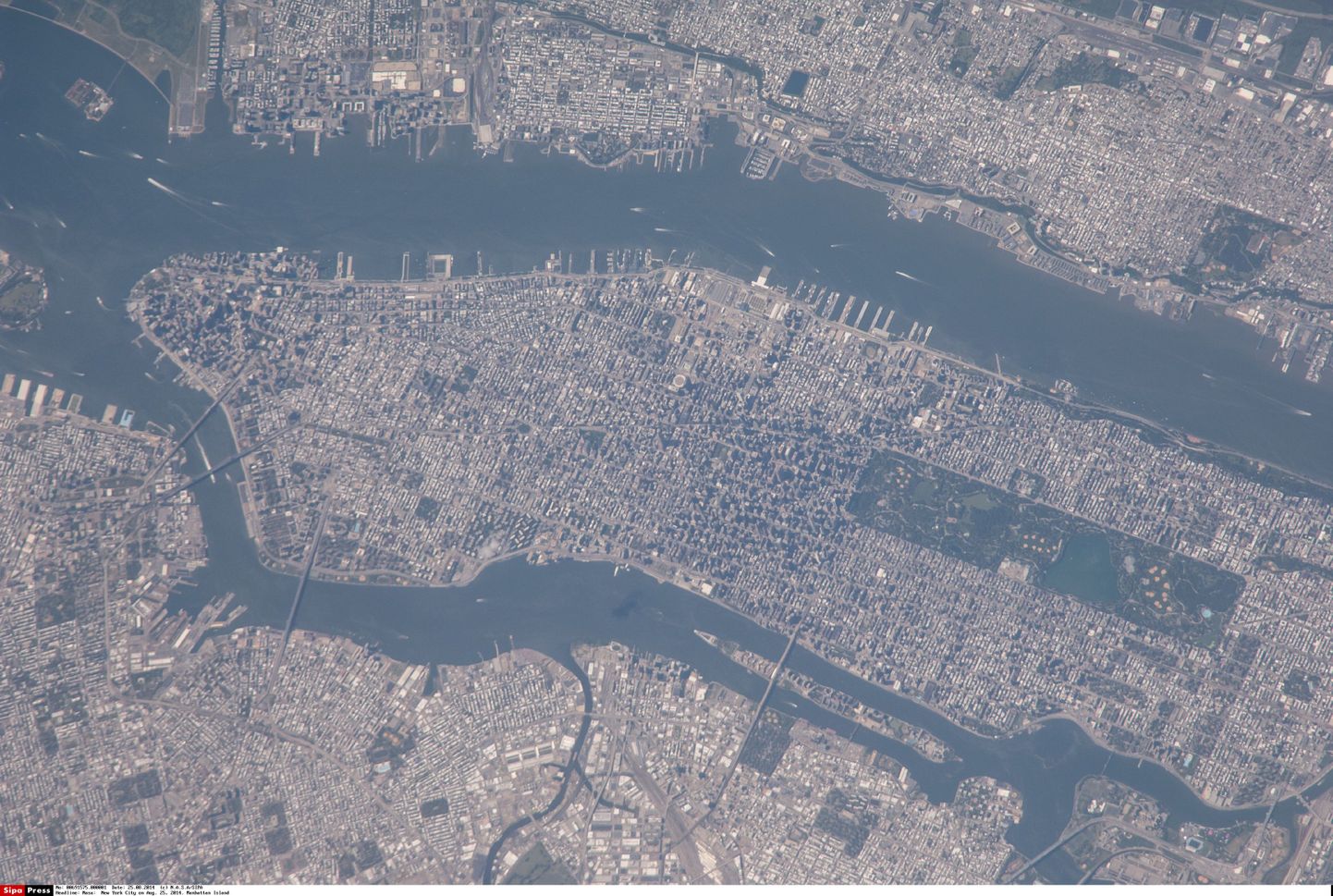New York vaadatuna Rahvusvahelisest Kosmosejaamast (ISS)