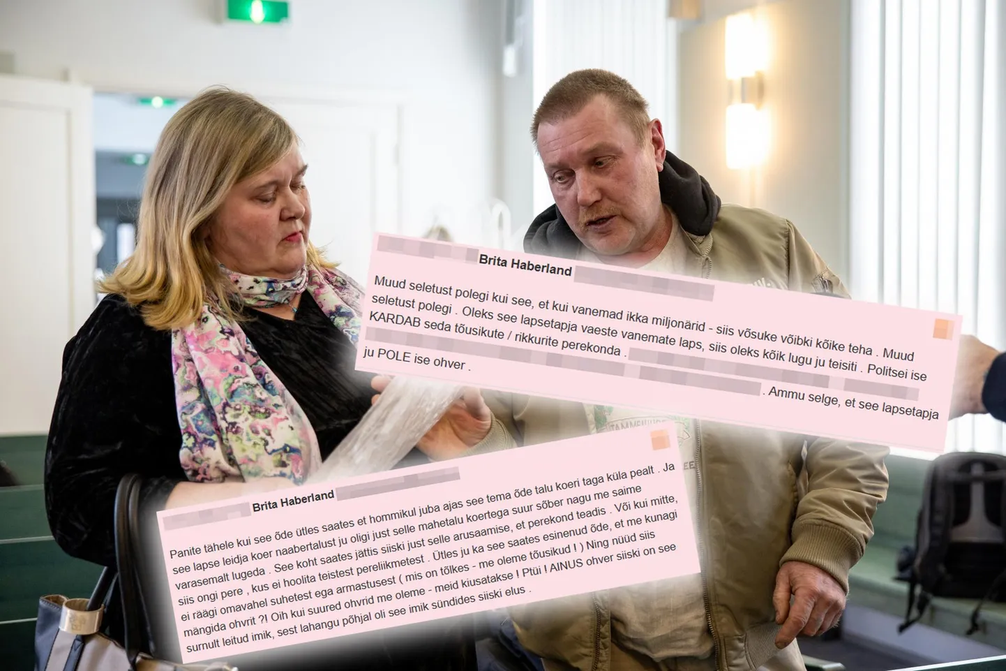 Anita ja Teet Kuusemaa on kohtus näiteks Brita Haberlandi kahe kommentaari pärast, ent aasta jooksul on ta Kairi Kuusemaaga seotud ­artiklite alla jätnud kümneid ja kümneid kommentaare.