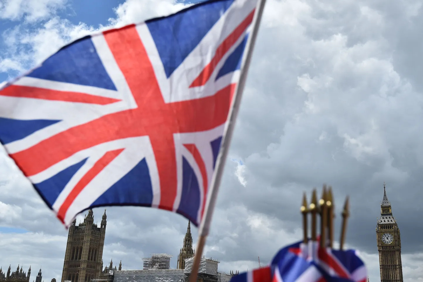 Suurbritannia lipp. Foto illustratiivne.