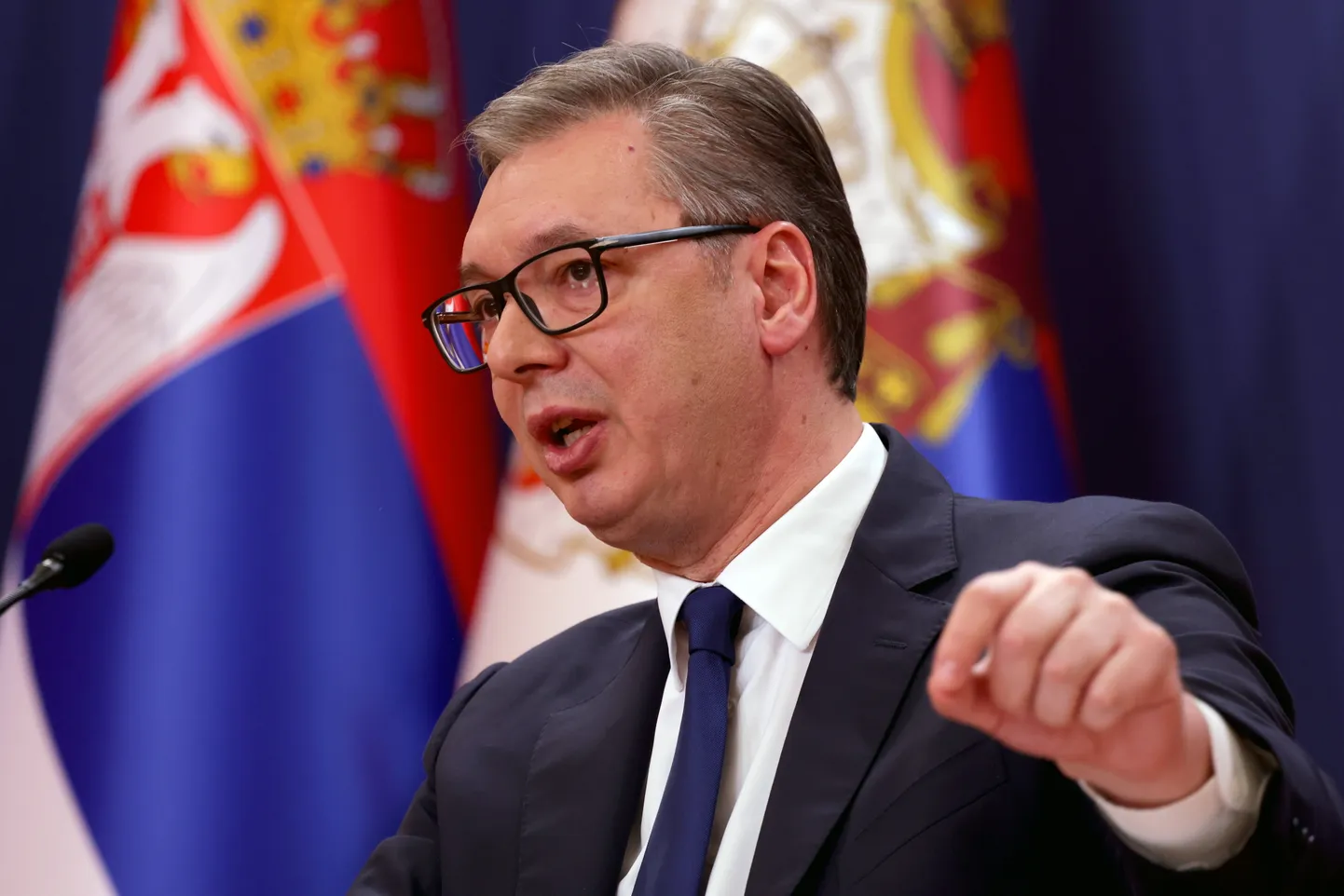 Serbia president Aleksandar Vučić. 6. aprill 2025.