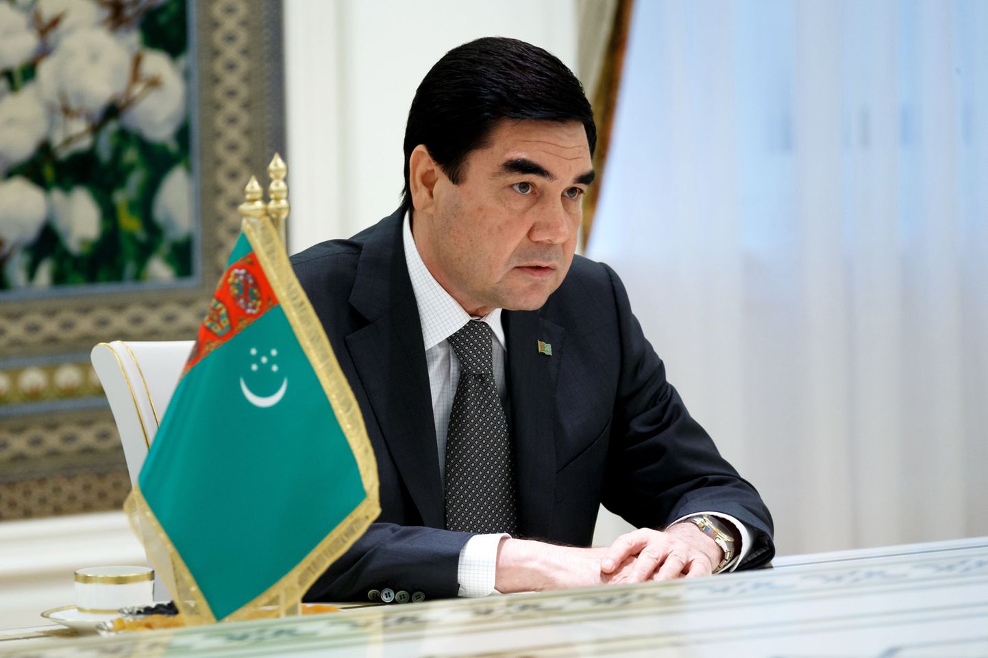 Türkmenistani president Gurbangulõ Berdõmuhhamedov.