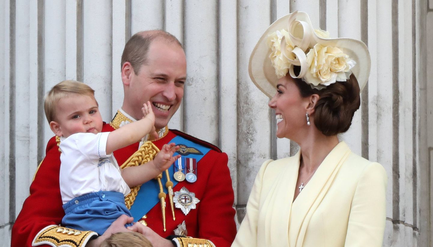 Prince William, prints Louis ja Kate Middleton.