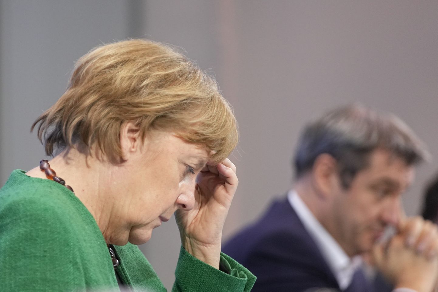 Saksa kantsler Angela Merkel ja Baieri liidumaa peaminister Markus Söder.